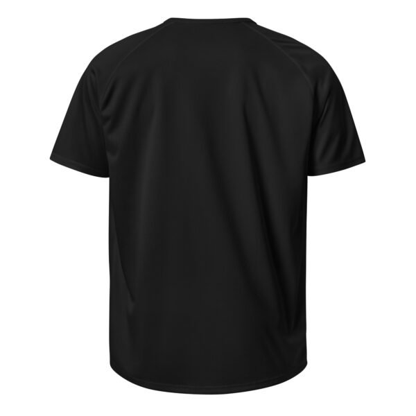 Unisex sports shirt - black logo - Image 3