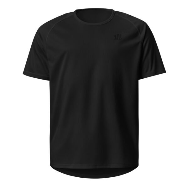 Unisex sports shirt - black logo - Image 2