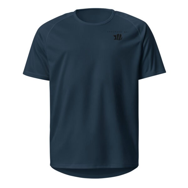 Unisex sports shirt - black logo - Image 4