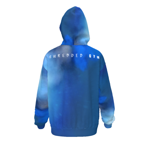 Unisex blue fade Oversized Hoodie - Image 2