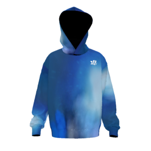 Unisex blue fade Oversized Hoodie