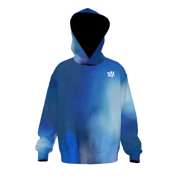 Unisex blue fade Oversized Hoodie