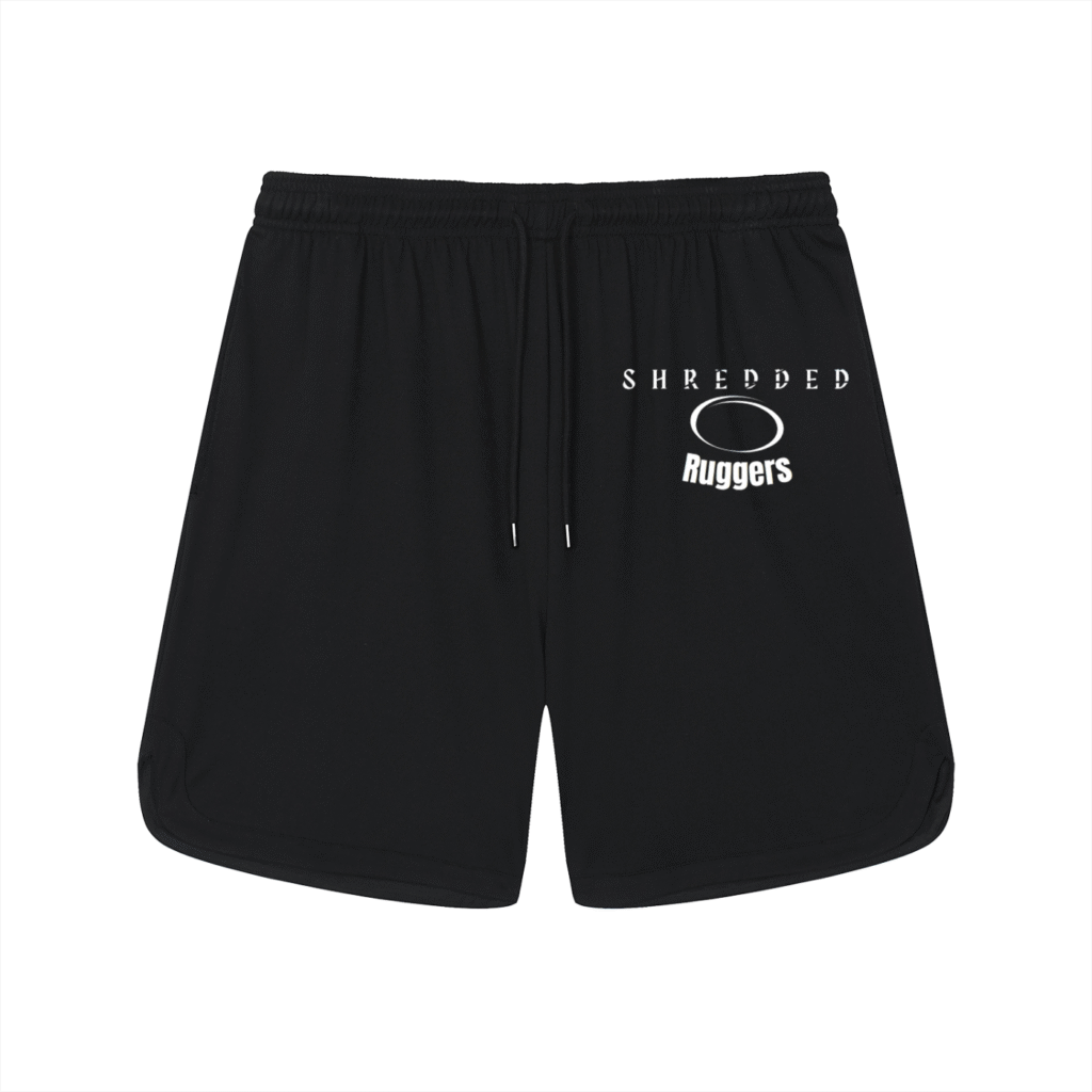 Shredded Ruggers Mesh-Lined Performance Shorts