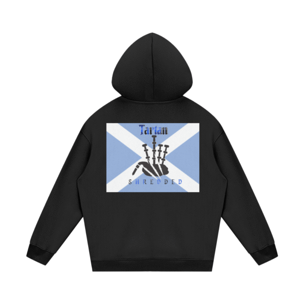 Bagpipe Design Streetwear Unisex Fleece Hoodie - Image 3