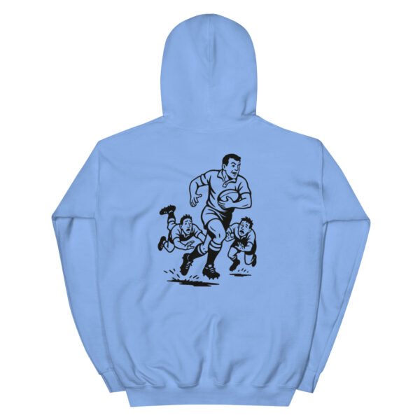 Unisex Ruggers Hoodie, black designs - Image 13