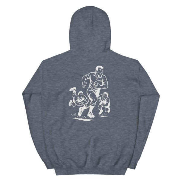 Unisex Ruggers Hoodie, white designs - Image 10
