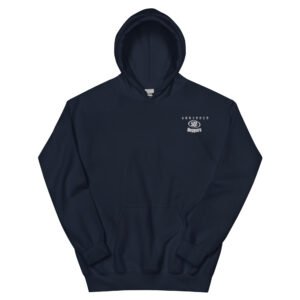 Unisex Ruggers Hoodie, white designs