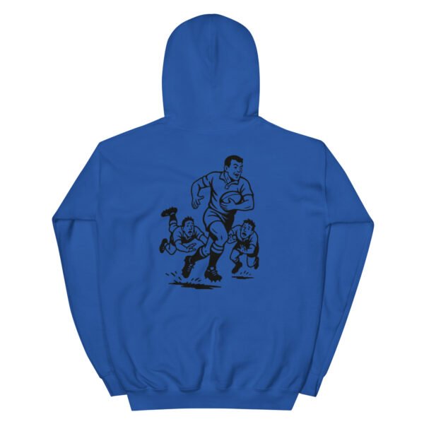 Unisex Ruggers Hoodie, black designs - Image 5