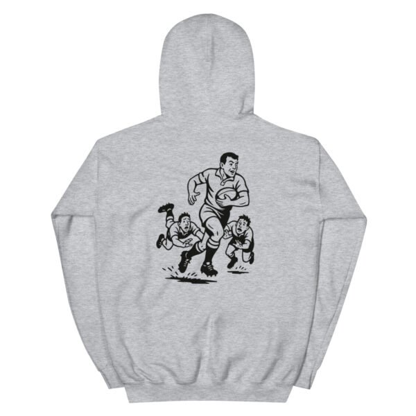 Unisex Ruggers Hoodie, black designs - Image 11
