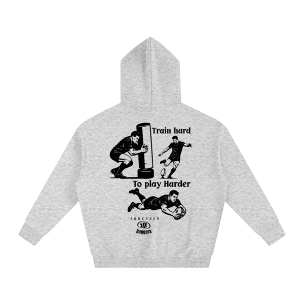 Train hard to play Harder Oversized Fleeced Hoodie - Image 6