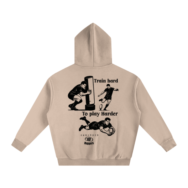Train hard to play Harder Oversized Fleeced Hoodie - Image 8