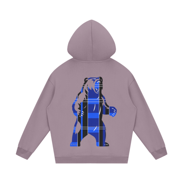 Tartan Bear Unisex Fleece Hoodie - Image 14
