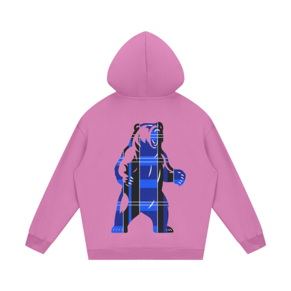 Tartan Bear Unisex Fleece Hoodie - Image 12