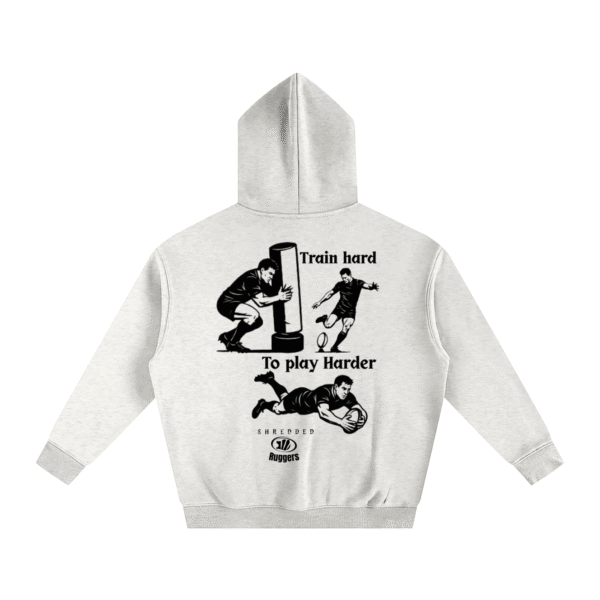 Train hard to play Harder Oversized Fleeced Hoodie - Image 4