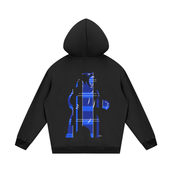 Tartan Bear Unisex Fleece Hoodie - Image 3