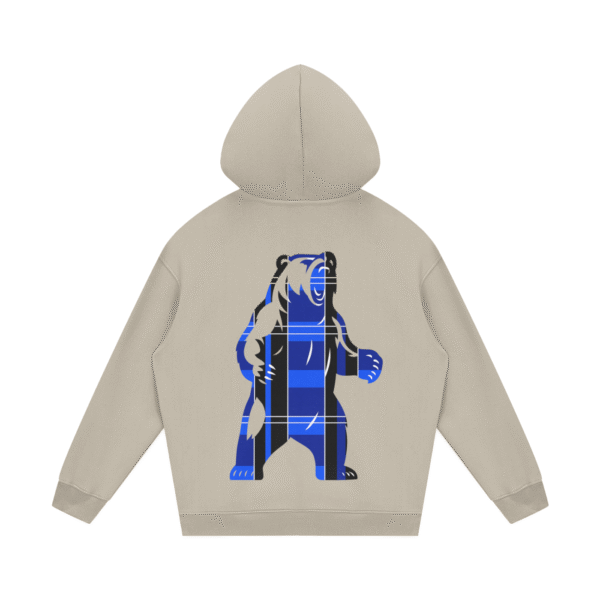 Tartan Bear Unisex Fleece Hoodie - Image 10