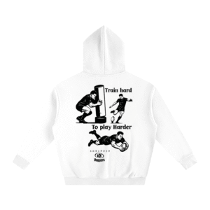 Train hard to play Harder Oversized Fleeced Hoodie