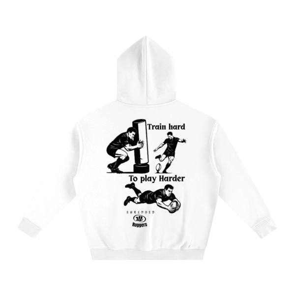 Train hard to play Harder Oversized Fleeced Hoodie