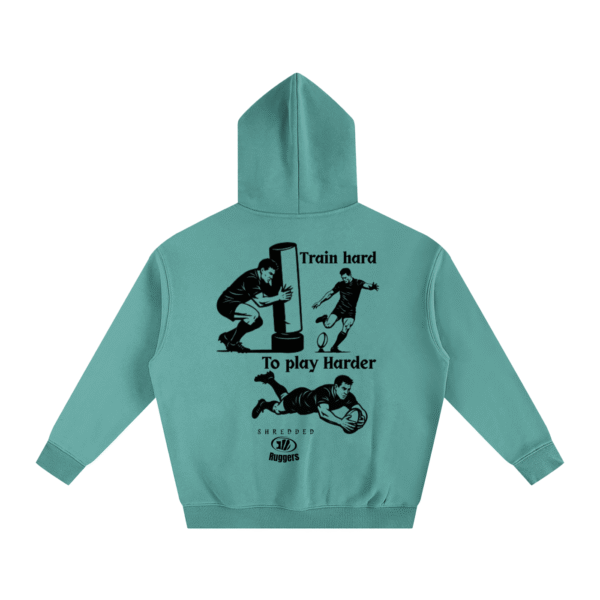 Train hard to play Harder Oversized Fleeced Hoodie - Image 14