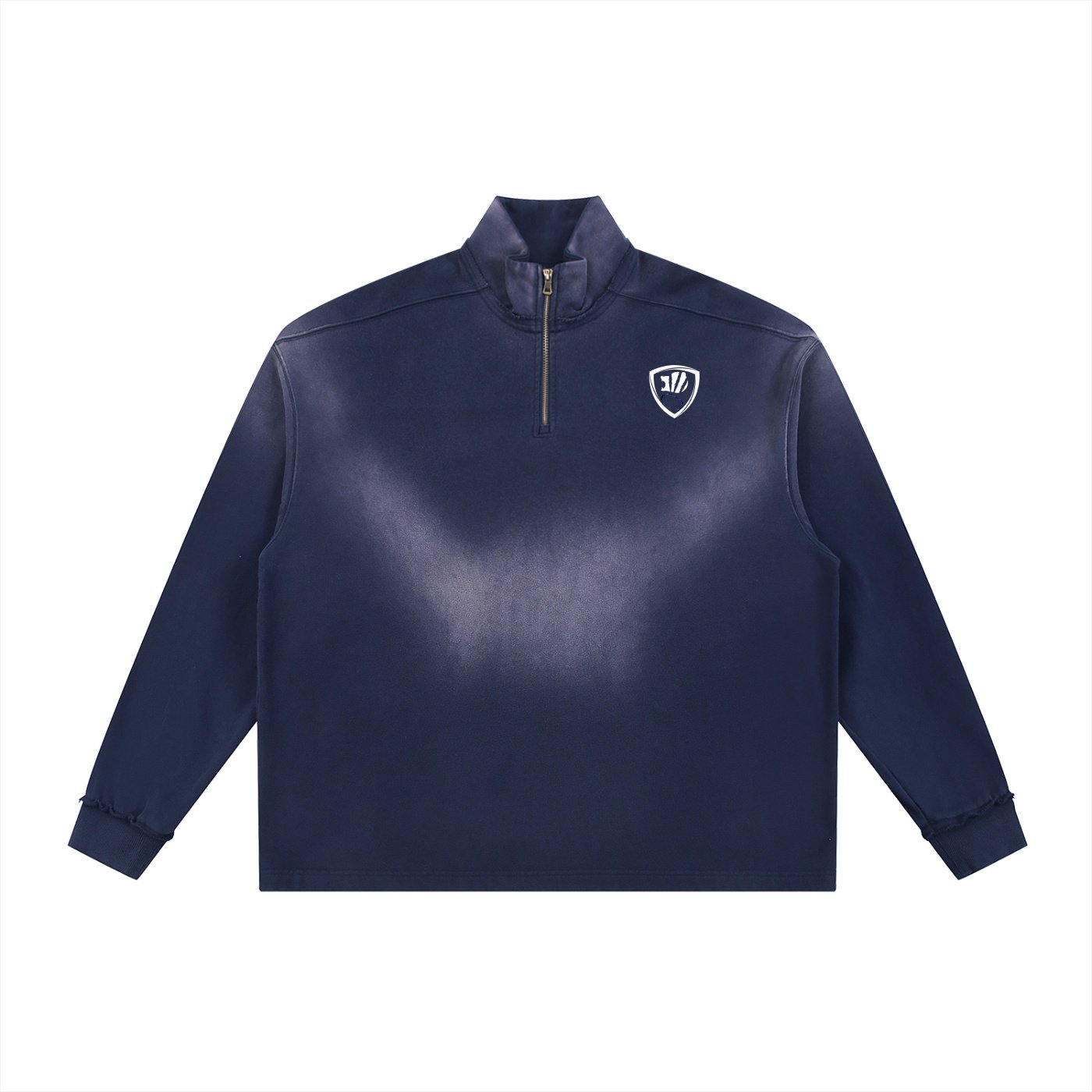 SSA Sun Fade Raw Edge Quarter-Zip - Image 5