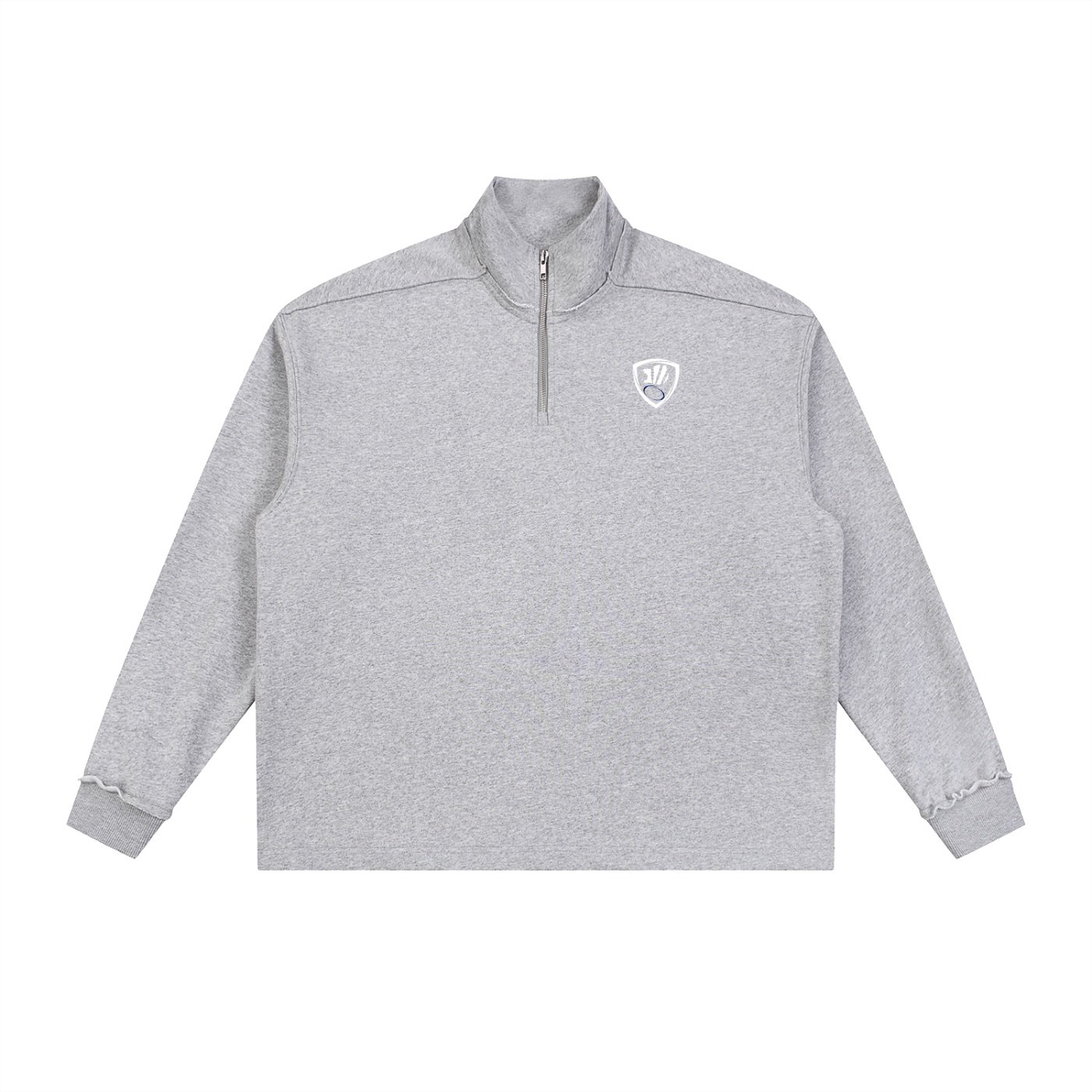 SSA Rolled Edge Fleece Quarter-zip, white design - Image 7