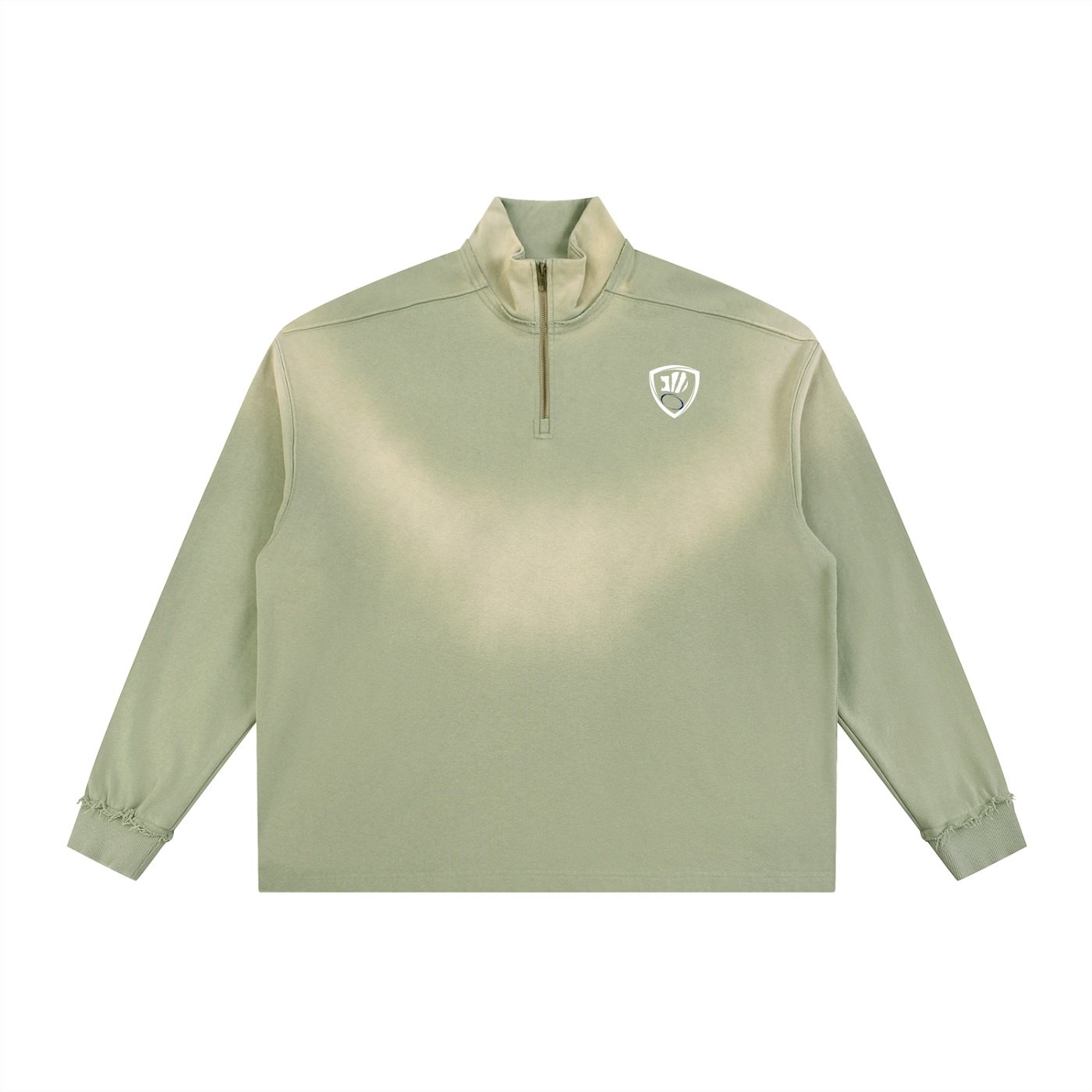 SSA Sun Fade Raw Edge Quarter-Zip - Image 3