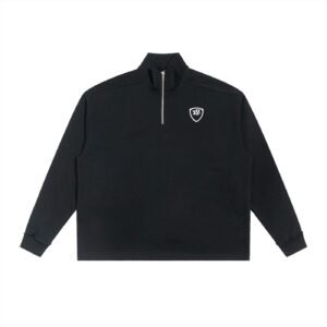 SSA Rolled Edge Fleece Quarter-zip, white design