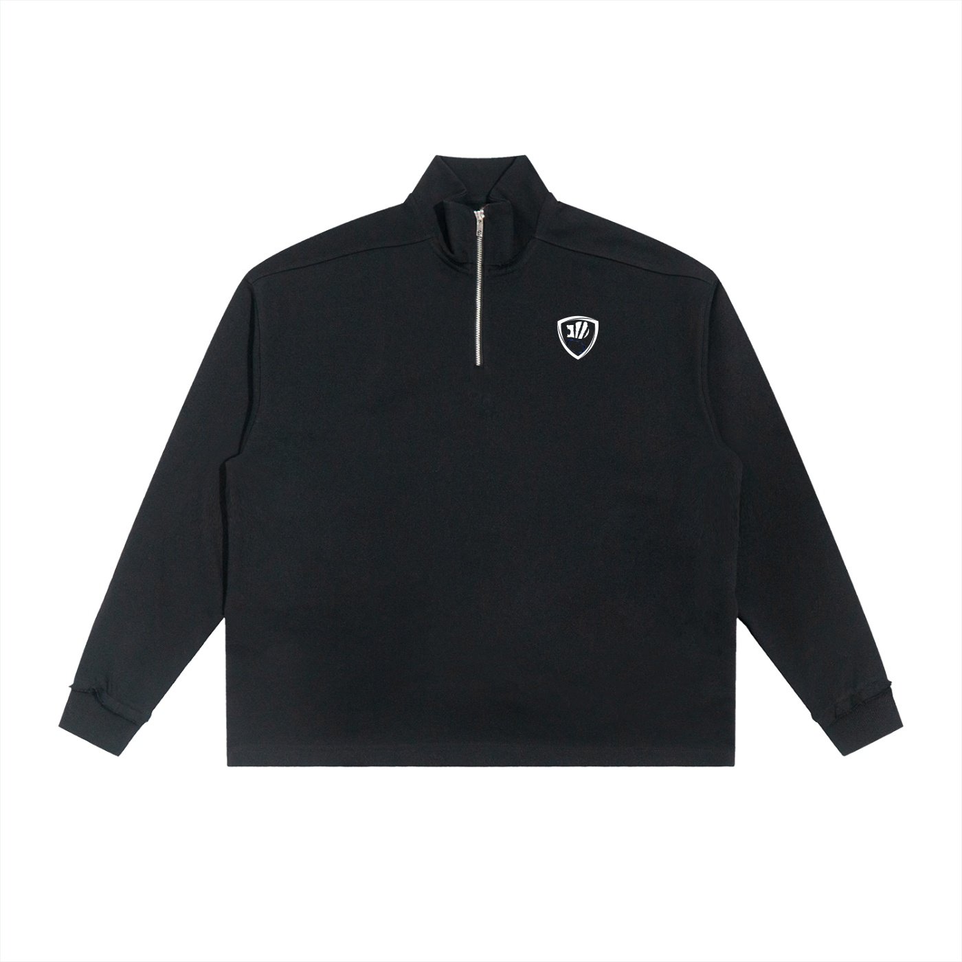 SSA Rolled Edge Fleece Quarter-zip, white design
