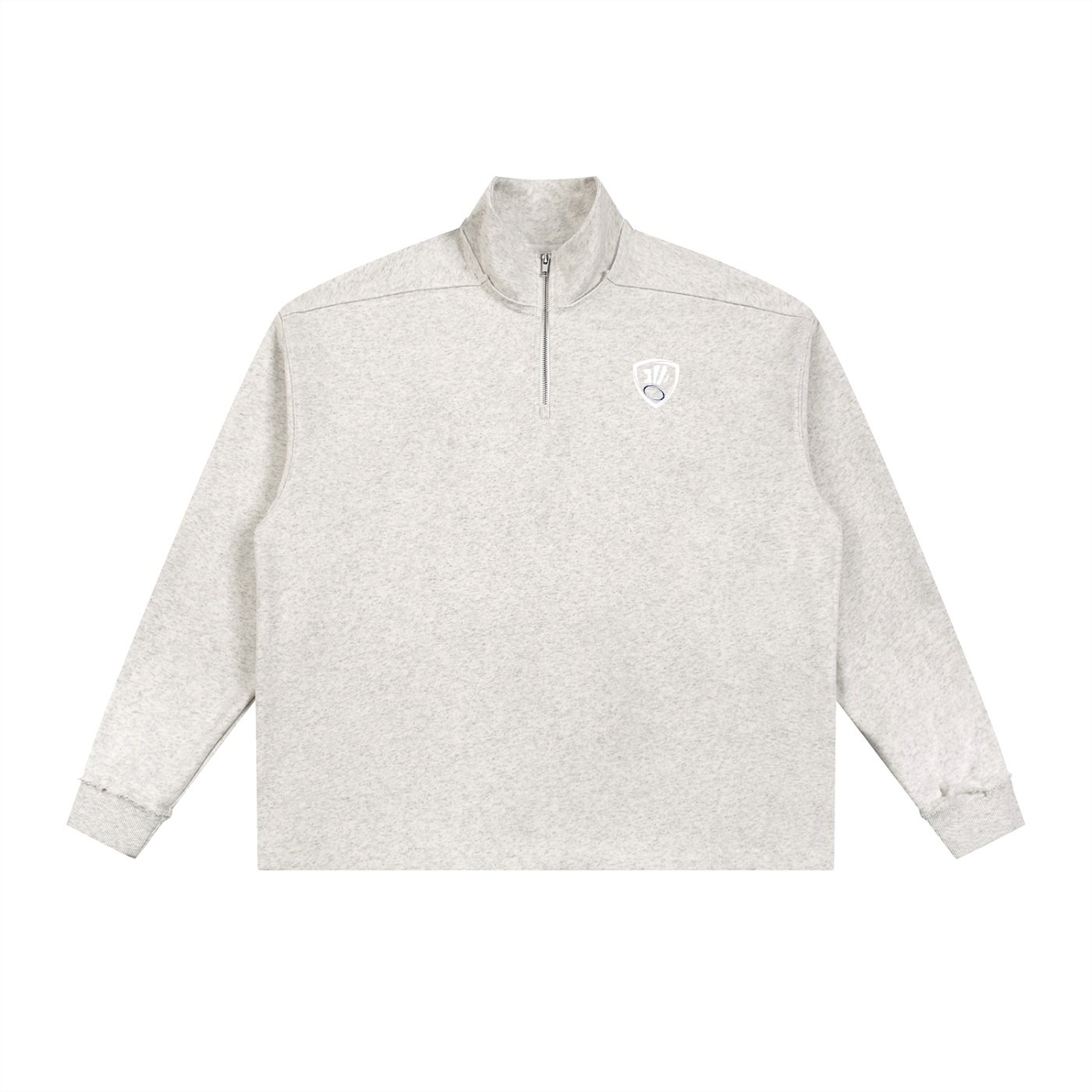SSA Rolled Edge Fleece Quarter-zip, white design - Image 5