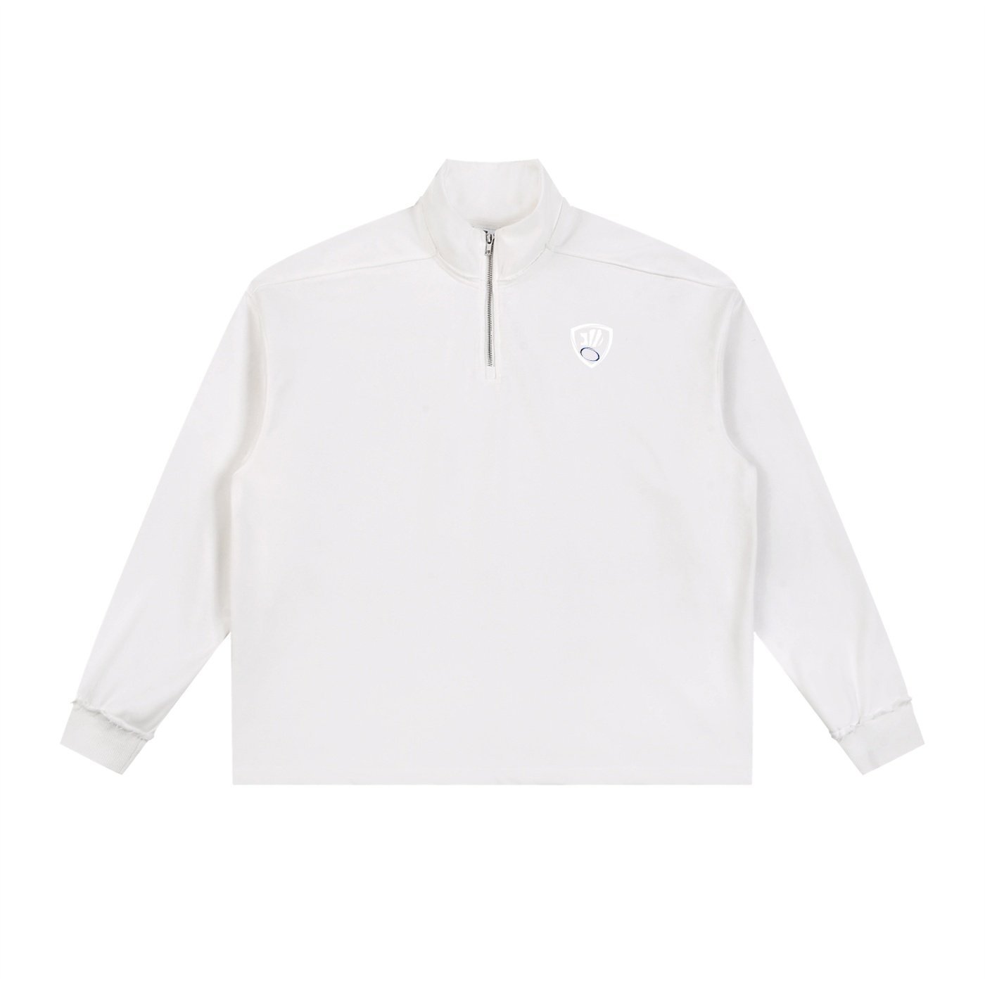 SSA Rolled Edge Fleece Quarter-zip, white design - Image 3