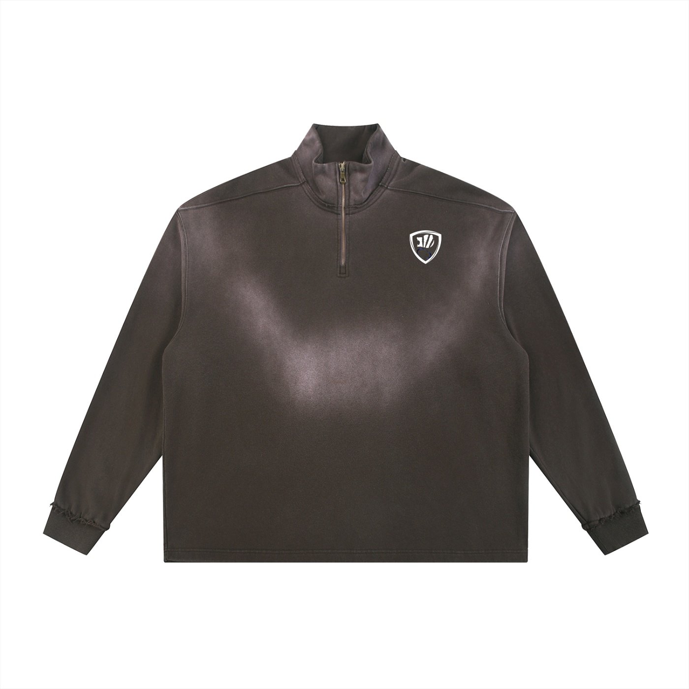 SSA Sun Fade Raw Edge Quarter-Zip - Image 7