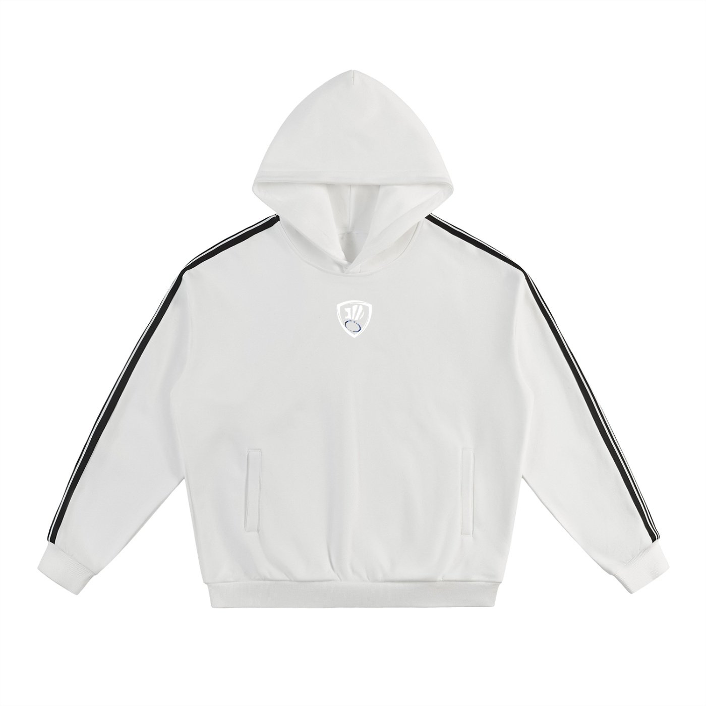 Thistle ball Side Stripe Hoodie - white - Image 3