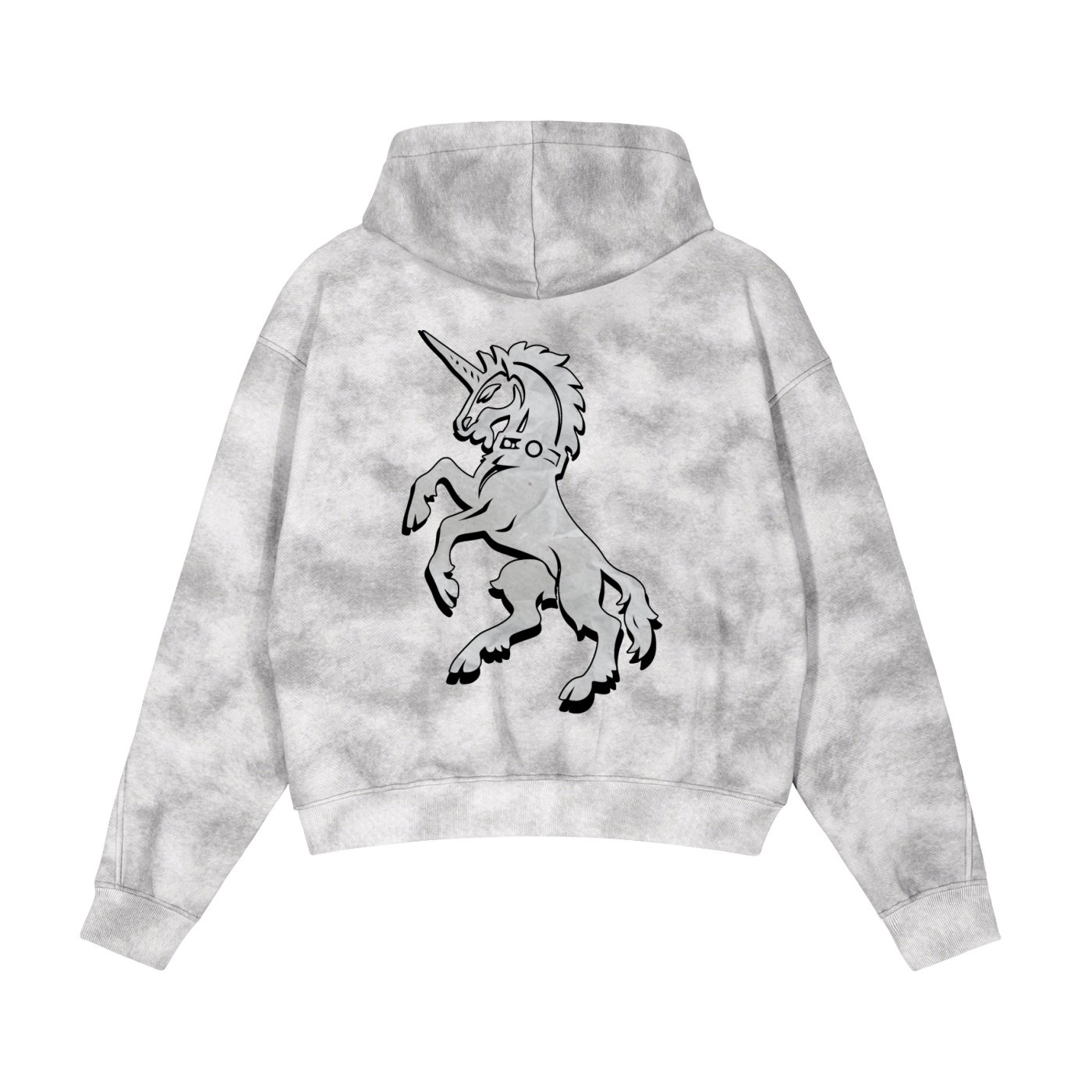 Unicorn Zip-Up Fleece Hoodie - Image 2