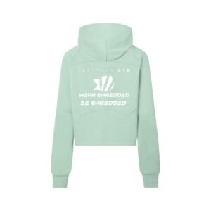 Womans Cropped Half-Zip Hoodie